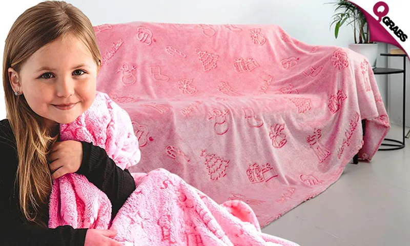 Festive Glow-In-The-Dark Blanket!